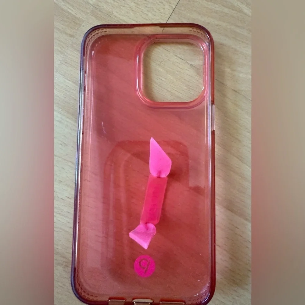Loopy Case Transparent Pink Phone Cover -IPHONE 14 PRO MAX